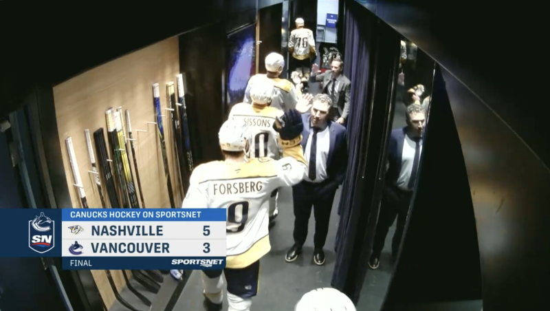 Les Predators s'imposent du côté de Vancouver