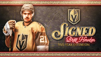 Les Vegas Golden Knights signent une prolongation de contrat de cinq ans avec l'attaquant Brett Howden