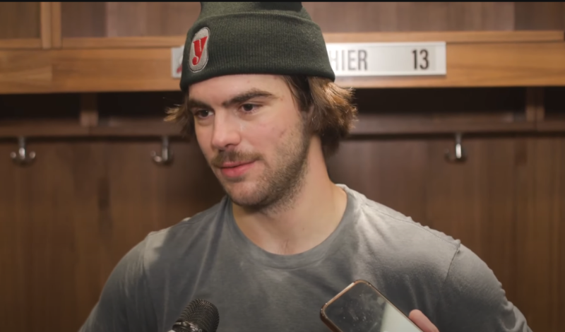 Nico Hischier s'exprime sur le voyage des "Moms trip"