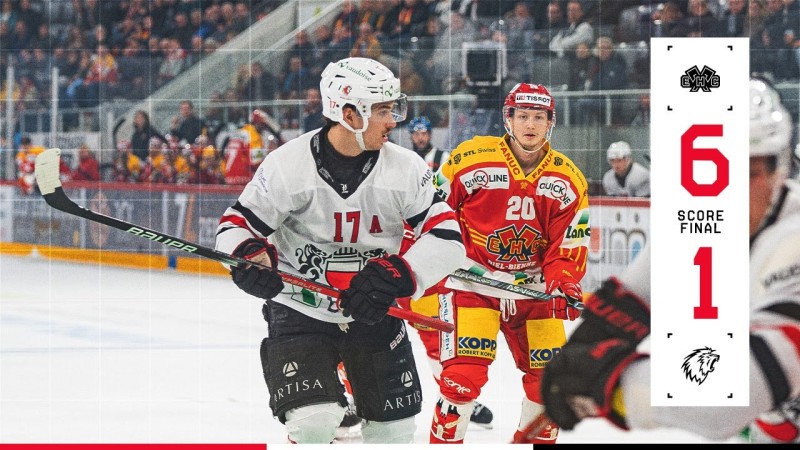 Les images du match Bienne vs Lausanne