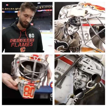 Un superbe masque en hommage aux frères Gaudreau