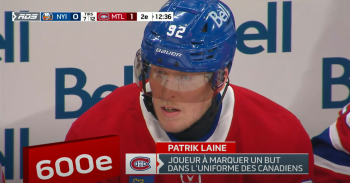 Une ovation pour le premier but de Patrik Laine avec le Canadien