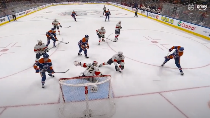 Un arrêt déterminant de Sergei Bobrovsky sur Leon Draisaitl