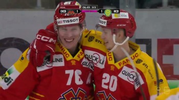 Les images de la victoire de Bienne sur Davos