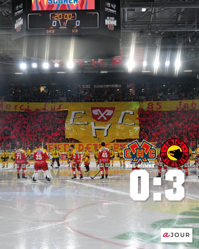 Les fans de Bienne et Berne fraternisent en cette période des Fêtes