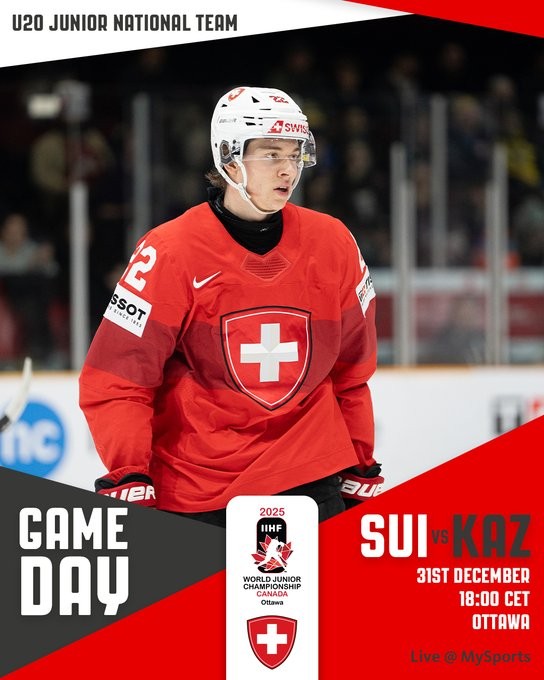 Mondiaux U20 : formation des équipes pour le match Kazakhstan vs Suisse