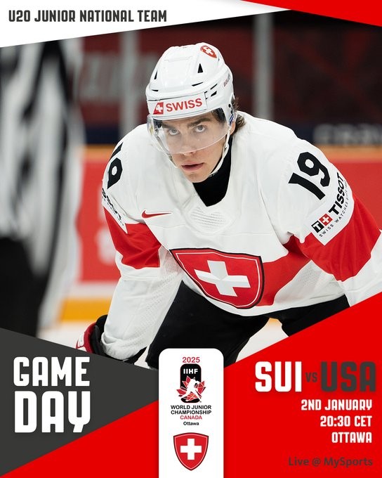 Mondiaux U20 : formation des équipes pour le matchs USA vs Suisse