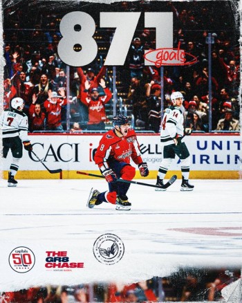 24 buts séparent Alex Ovechkin du record de Wayne Gretzky