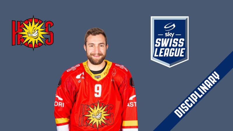 Pénalité rétroactive de méconduite pour le match contre Mathieu Vouillamoz