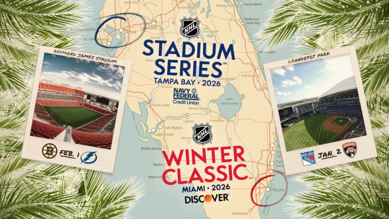 NHL : deux matchs en plein air en Floride