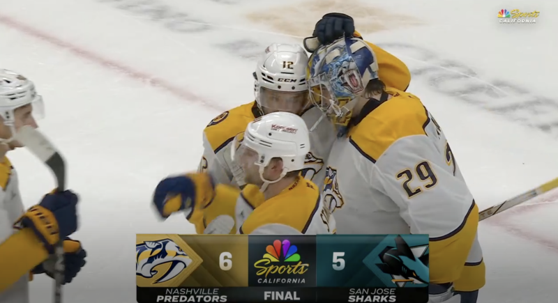 Les Predators remportent un thriller de 11 buts