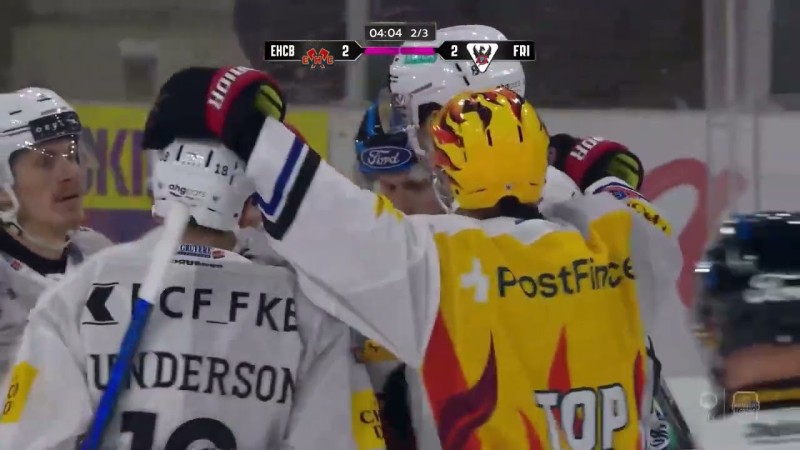 Les images du match Bienne vs Fribourg