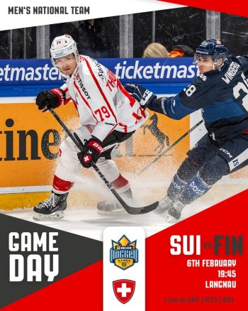 Formation des équipes pour le match Suisse vs Finlande