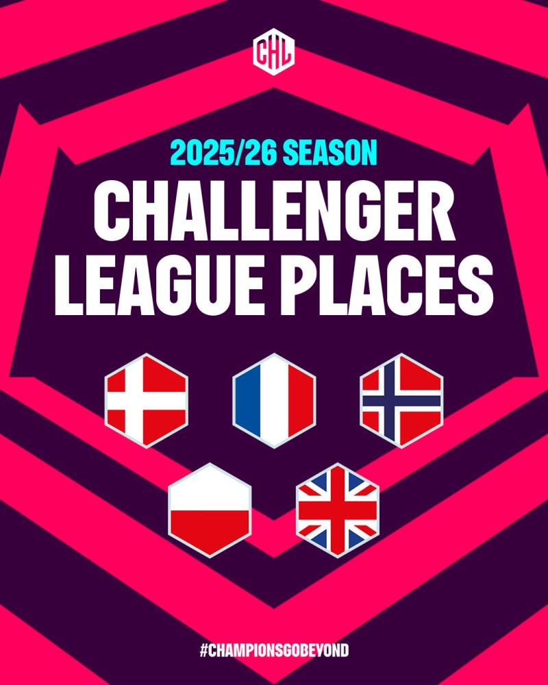 Großbritannien wird 2025/26 den fünften Platz in der CHL belegen
