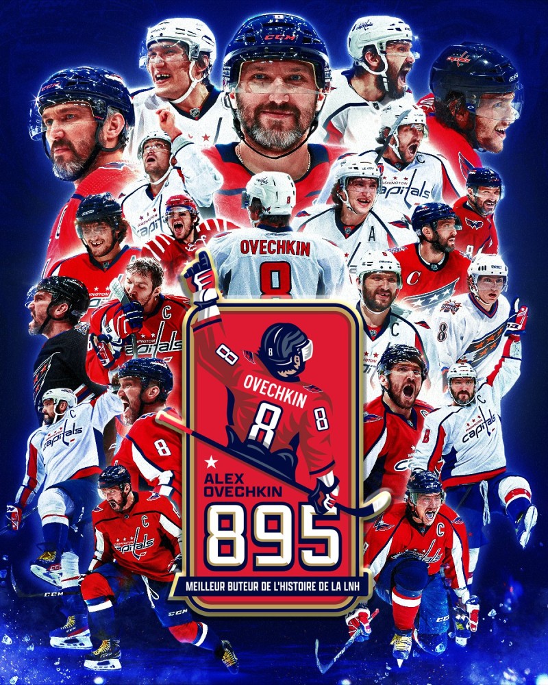 Alex Ovechkin est le nouveau roi des buteurs de l'histoire de la NHL