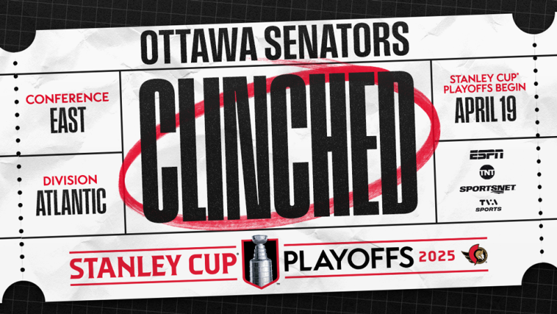 Les Sénateurs valident leur ticket pour les play-offs