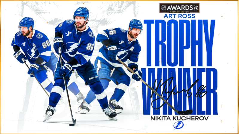 Kucherov remporte le trophée Art Ross, Draisaitl le Maurice "Rocket" Richard
