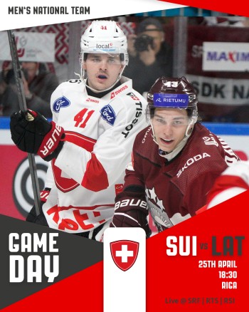 Formation des équipes pour le match Suisse vs Lettonie