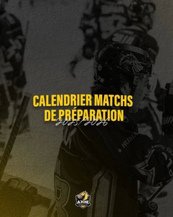 Ajoie dévoile déjà le programme de ses matchs de préparation
