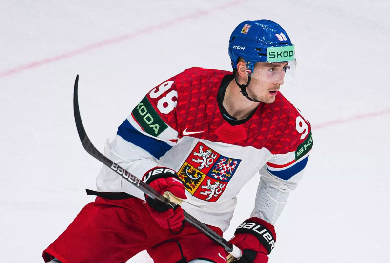 Martin Nečas risque de manquer le match face à la Suisse faute d'équipement