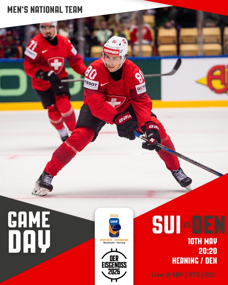 Formation des équipes pour le match Danemark vs Suisse