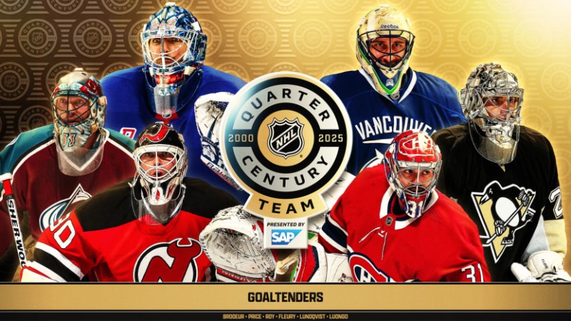 NHL : les gardiens votés dans l'équipe du quart de siècle de la NHL