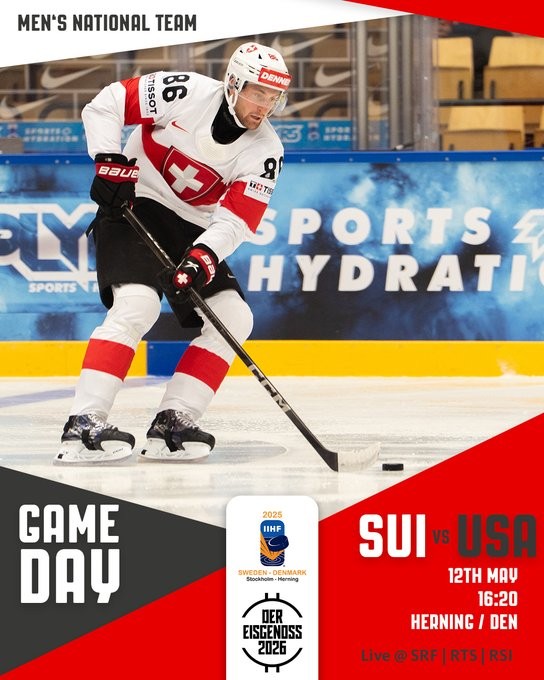 Kevin Fiala prend place au sein du premier trio, la formation des équipe de Suisse et des Etats-Unis