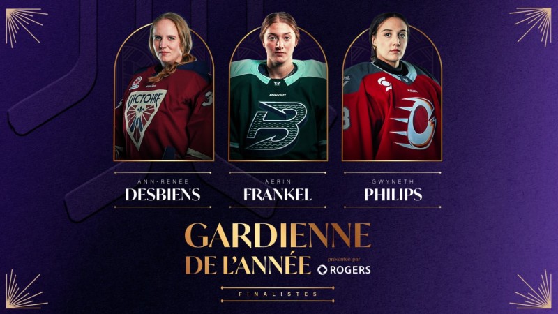 Les nominées au titre de Gardienne de but de l’année de la LPHF