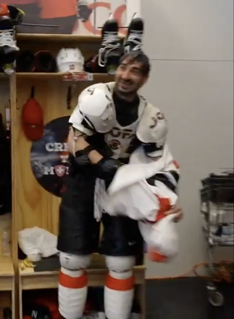 La belle ambiance au sein de l'équipe de Suisse