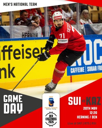 Nino Niederreiter est bien arrivé, Glauser sur la touche - Formation des équipes pour le match Suisse vs Kazakhstan