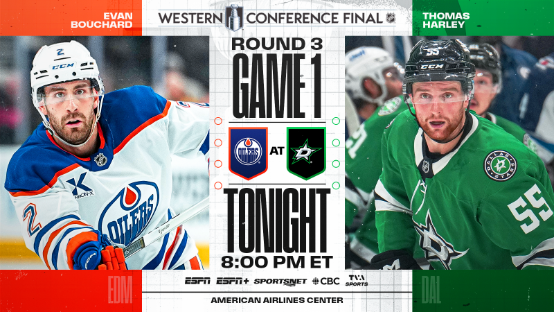 Dallas reçoit Edmonton pour le match 1 de la finale de la Conférence Ouest ce soir