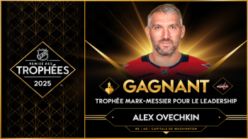 Ovechkin remporte le trophée Mark Messier