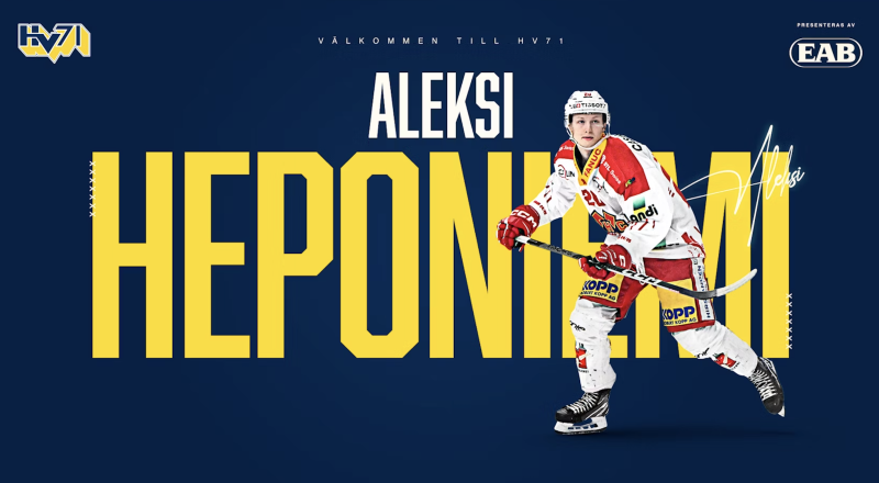 Aleksi Heponiemi s'est bien engagé avec le HV71