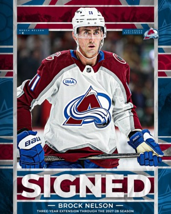 Colorado sécurise Brock Nelson pour trois saisons