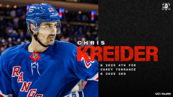 Chris Kreider prend bien la direction d'Anaheim
