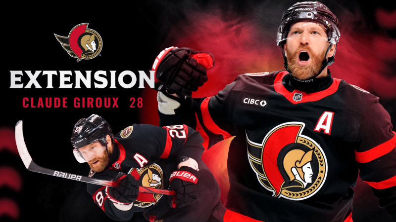 Claude Giroux prolonge d’une saison avec les Sénateurs d’Ottawa