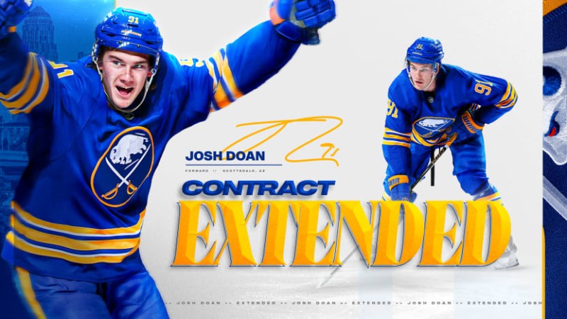 Les Sabres signent une prolongation de contrat de 7 ans avec Doan