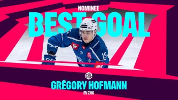 Gregory Hofmann nominiert für das schönste Tor der Champions Hockey League Saison