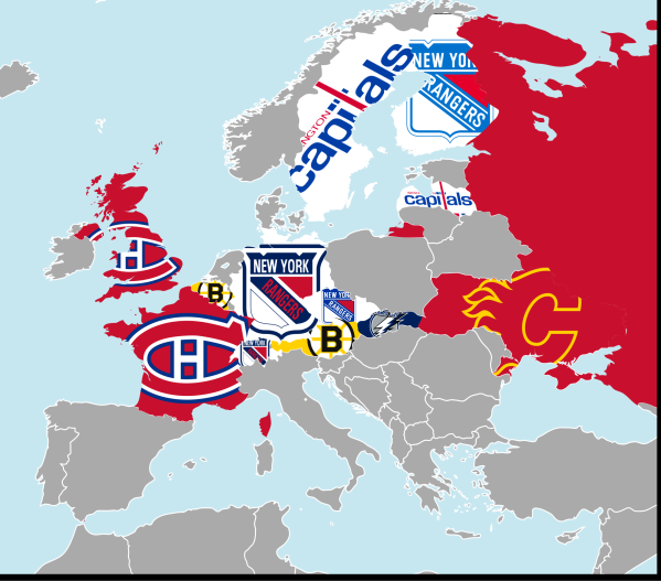 Quelle équipe de NHL a marqué le premier but sur le sol suisse ?