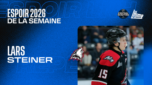 Lars Steiner espoir de la semaine en LHJMQ