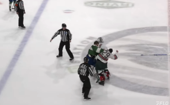 Un combat de gardiens en LHJMQ