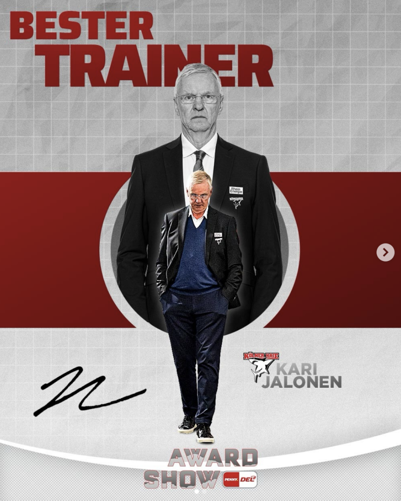 Kari Jalonen Trainer des Jahres in Deutschland
