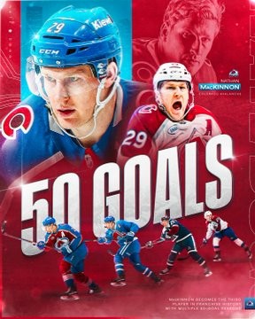 MacKinnon franchit la barre des 50 buts