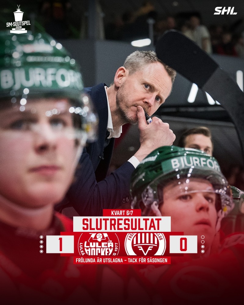 La saison de Dominik Egli et Frölunda est déjà terminée
