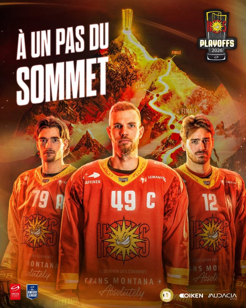 Sierre signe à nouveau une grosse prestation et s'offre trois pucks de titre de Swiss League