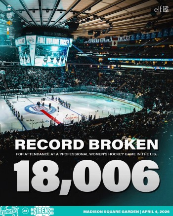 Nicole Vallario et les Sirens jouent devant 18'000 fans dans une arène mythique