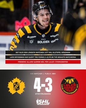 La Suède a vécu son match de championnat le plus long