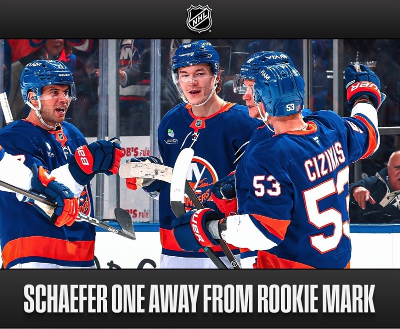 Matthew Schaefer egalisiert historischen Rekord für einen Rookie-Verteidiger