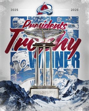 Die Colorado Avalanche dominiert die reguläre Saison und sichert sich die Presidents’ Trophy