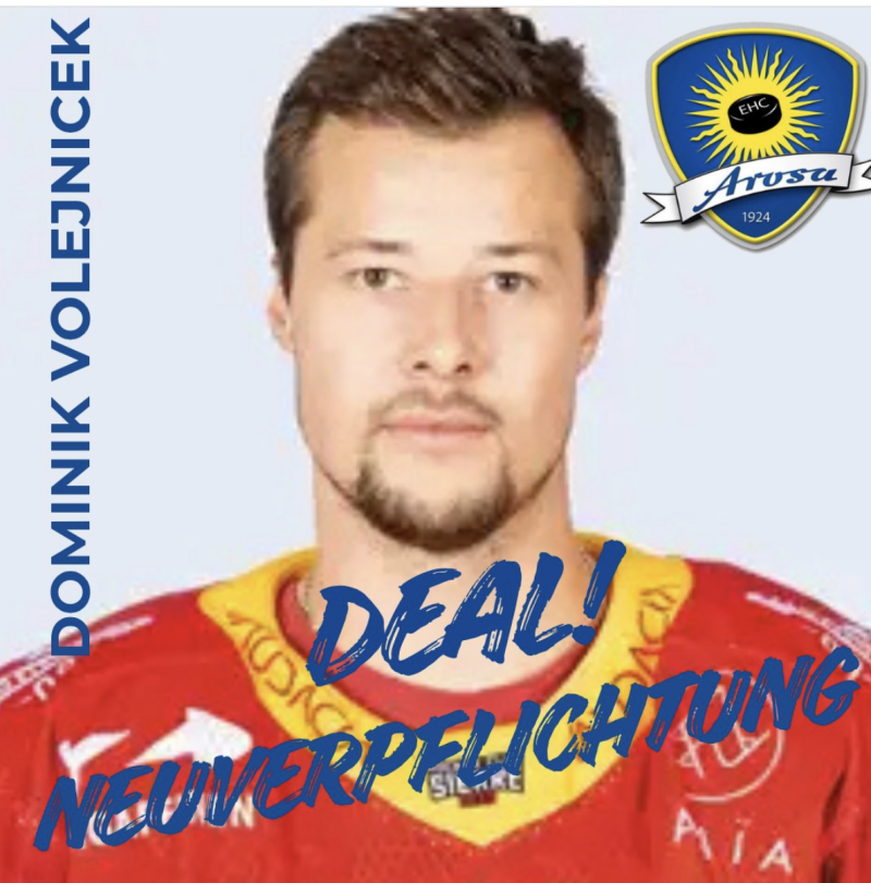 Dominik Volejnicek signe à Arosa